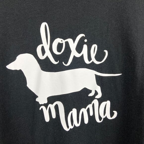 DOXIE MAMA Crewneck Short Sleeve Graphic Tee Black Small - Picture 5 of 5